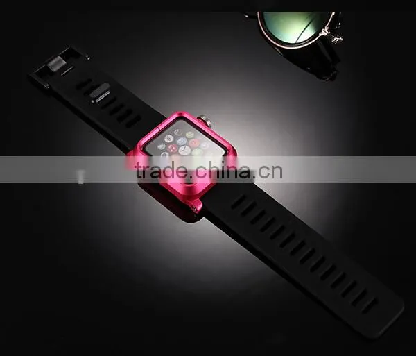 Silicon Rubber Sport Band for Apple Watch With Metal Case 38mm/42mm,China Supplier photo-5