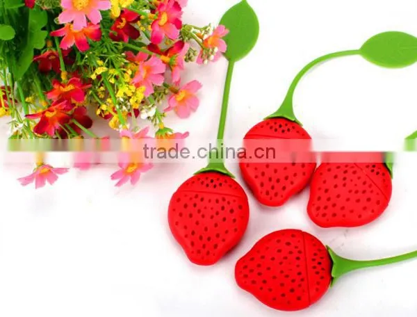 Silicone Tea Infuser Silicone Tea Bag Strawberry Shape Tea Infuser photo-3