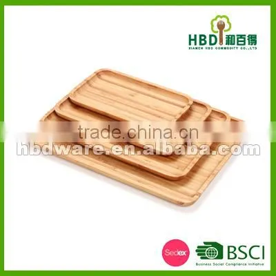 Hot Selling Rect Bamboo Tapas Serving Dishes , Catering Serving Dishes photo-2