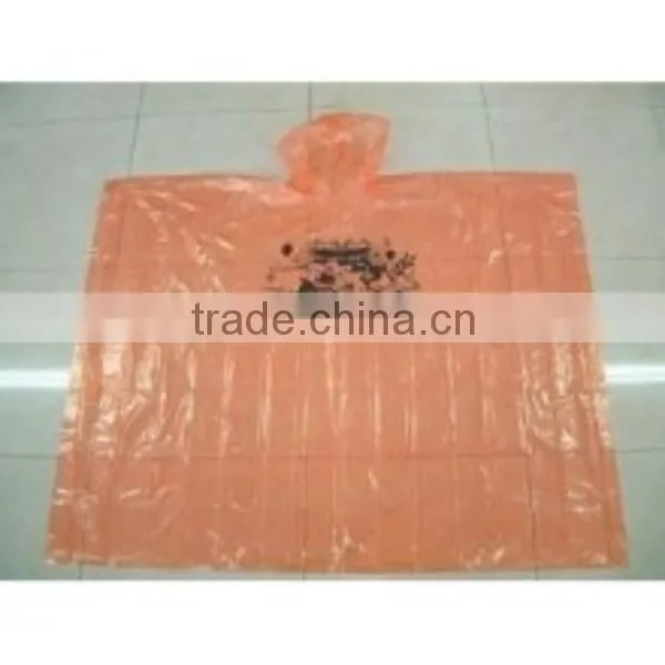 Promotion Printing Disposable pe Poncho,disposable pe Rain Poncho photo-2