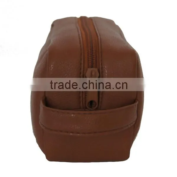 High Quality Bag Lady Brow Leather Makeup Cosmetic Bag photo-2
