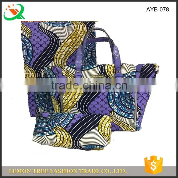 Super Wax Hollandais Mix Shoulder Bag & Wallet Wax and Matching Bag Set