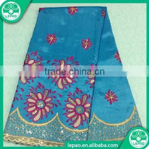 2016 Hot Sell African Lace Fabric African Bridal George Lace Styles for Garment photo-3