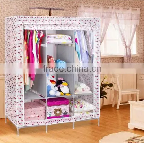 DIY Fancy Portable Wardrobe Online India Bedroom Set Wardrobe (FH-CM0505)