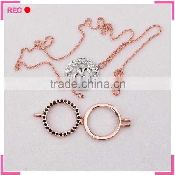 Imitation Gold Necklace Imitation Jewelry With Round Pendant, Imitation Gold Necklace for Women photo-4
