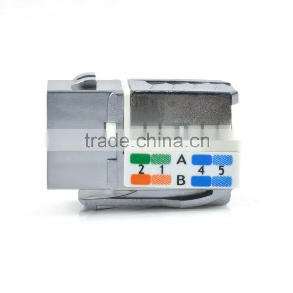 Network Solution Coated Cat 6A RJ45 UTP Keystone Jack photo-2