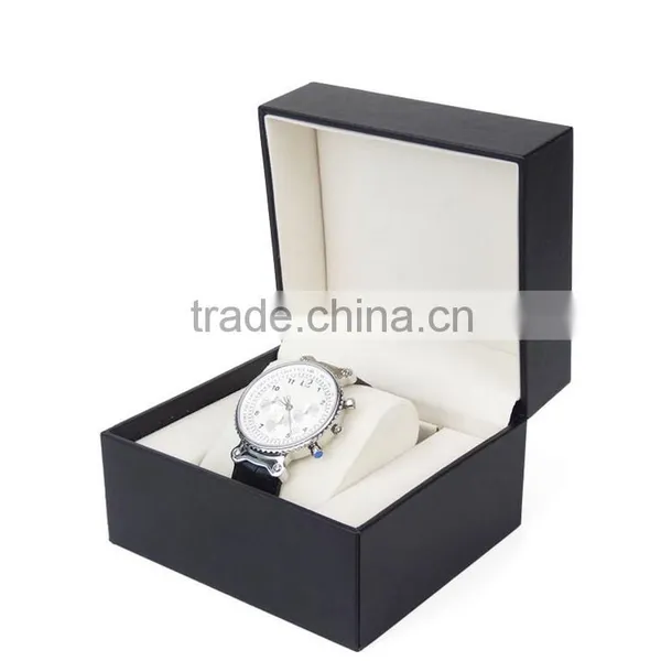 Chinese Factories Wholesale Custom Cheap PU Leather Watch Box, Black Fashion Beautiful Gift Box photo-2