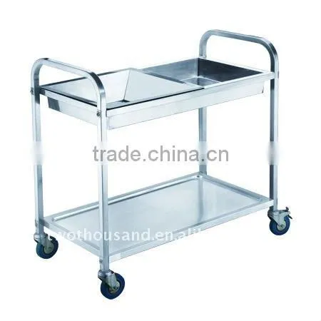 TT-BU110C Stainless Steel Two Layer Meal Cart