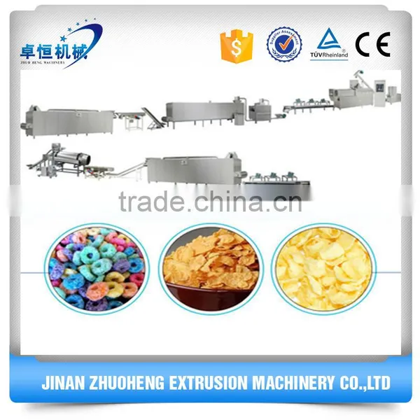 Extruded Corn Flakes and Breakfast Cereal Making Plant Production Line photo-3
