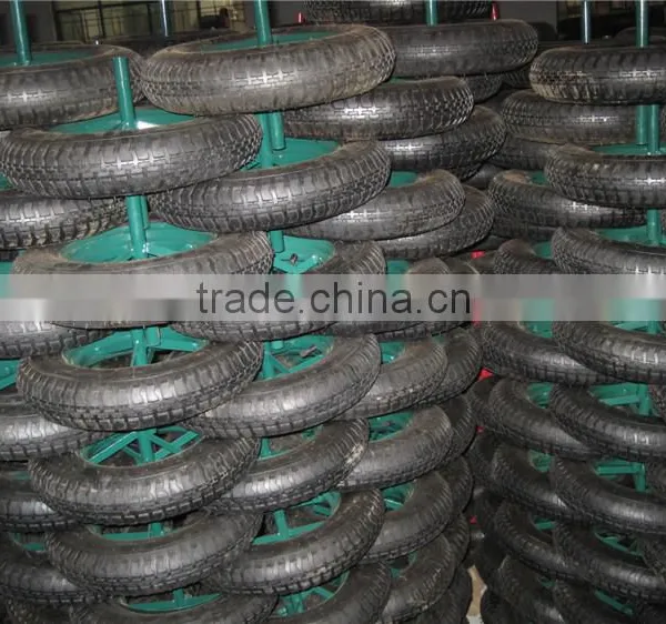 Cheap Wheelbarrow Tire /rubber Wheel for Trolley /Pneumatic Wheels for Wheel Barrow photo-2
