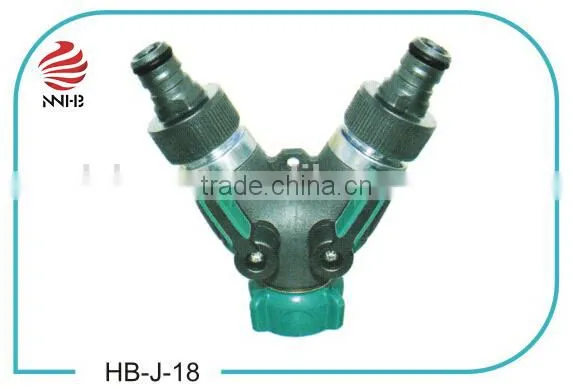 3/4'' 2-WAY TAP ADAPTOR WITH GARDEN WATER HOSE CONNECTOR photo-4