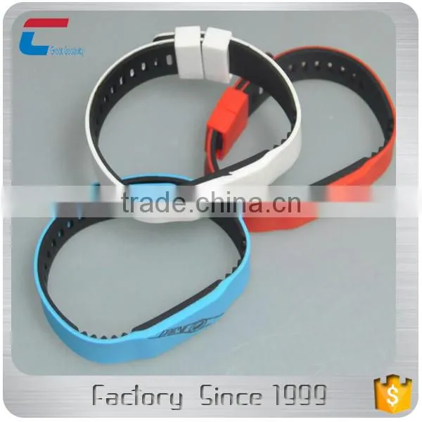 CXJRFID Eco-friendly Waterproof Custom 13.56 Nfc Wristband Silicone Rfid Slicone Wristband photo-2