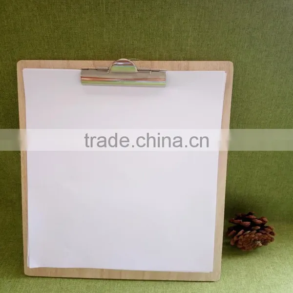 Officemate Recycled Handmade Hardboard A5 Wood Clipboard With Cover and High Capacity Detachable Clip photo-2