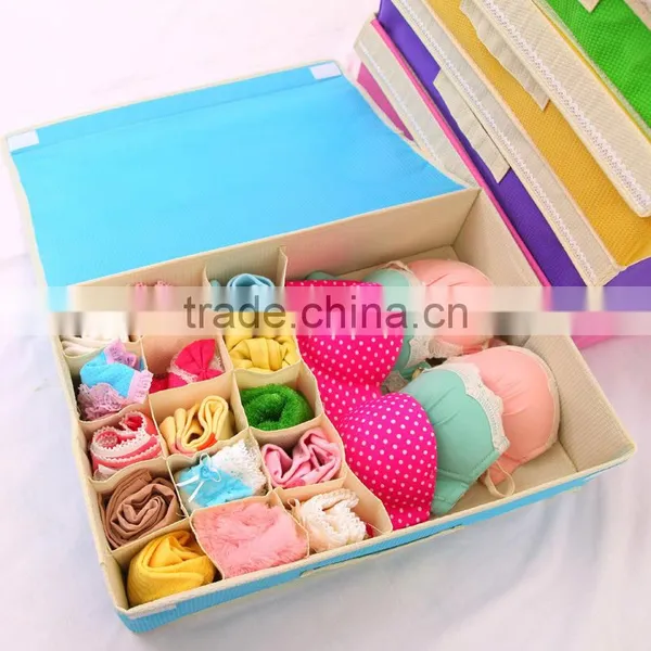 Q1079 Multifunctional Folding Underwear Storage Box photo-3