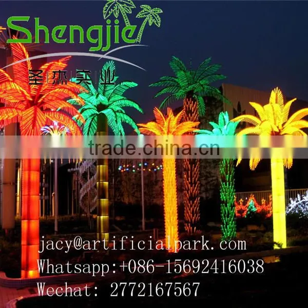 SJLJ01160 Outdoor Lighted Palm Tree Artificial Palm Led Tree photo-2