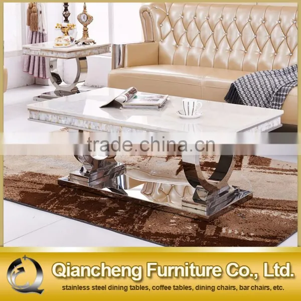 Metal Movable Marble Top Side Table photo-5