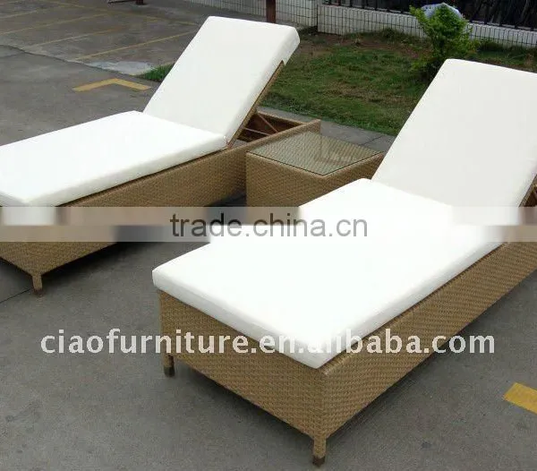 Wholesale Garden Poolside Lounge Furniture Rattan Lounge Chair photo-3