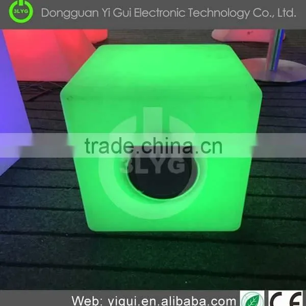 With the Music Changes Color Furniture Cube Stool photo-3
