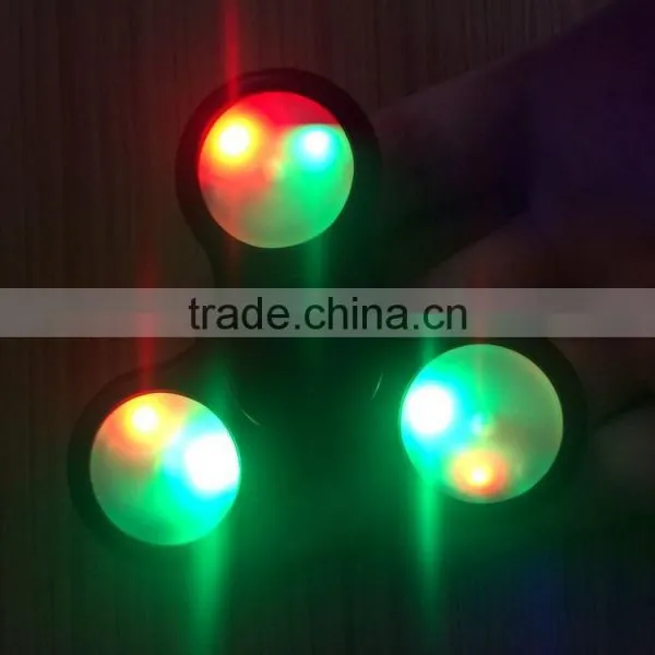 2017 New Finger EDC Hand Spinner Alloy Fidget Spinner Led Flashing Light photo-4