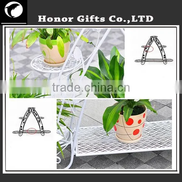Wrought Iron Tiered Designer Plant Stand photo-4