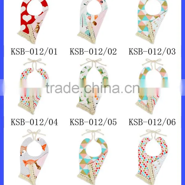 Wholesale Fancy Double Layers Baby Bibs With Tassels photo-5