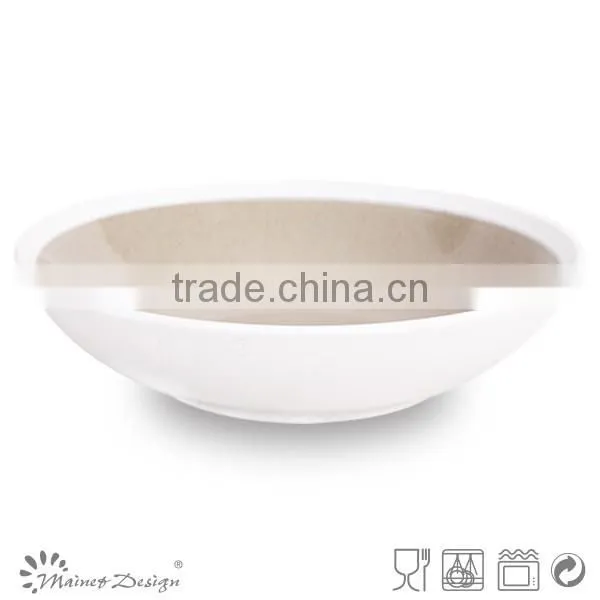 Hot Ceramic Two-tone Soup Plate Top Selling Factory photo-5