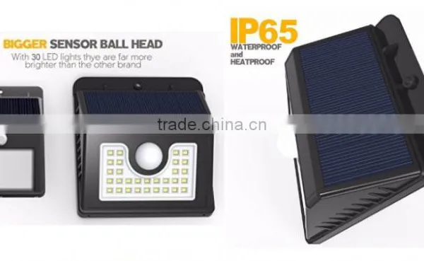 30LED 4 Modes,Motion Sensor Light,Solar Lights Outdoor, Bright,Solar Security Light,Solar Motion Light,for Wall,Patio,Deck, photo-2