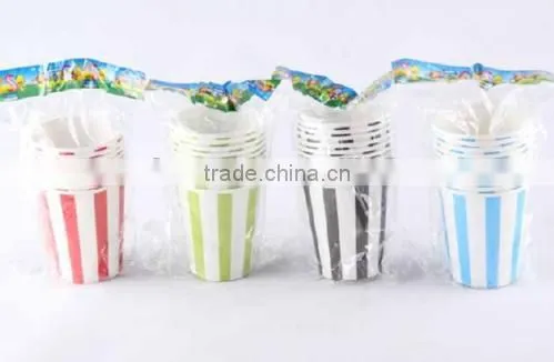 2016 Hot 10pcs Happy Birthday 250ml Paper Cups With Nice Printing photo-3