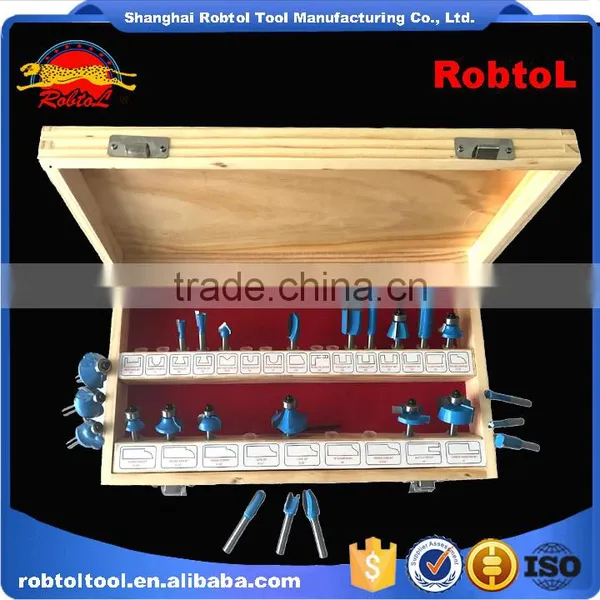 24 Pcs Wood Router Bit Set Kit 8mm Shank for Woodworking Tungsten Carbide End Mill Cutting CNC Carved Engraving Milling Cutter photo-5