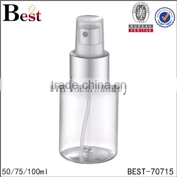 Cosmetic Package 50ml Plastic Spray Bottle Clear Round 50ml Plastic Spray Bottle Plastic Bottles photo-3