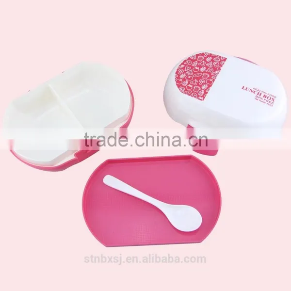 700ML Three Divides Plastic Packing Lunch Box With Lock photo-4