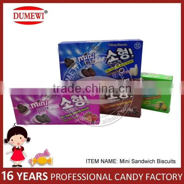 160g Mini Black Vanilla Sandwich Biscuits photo-6