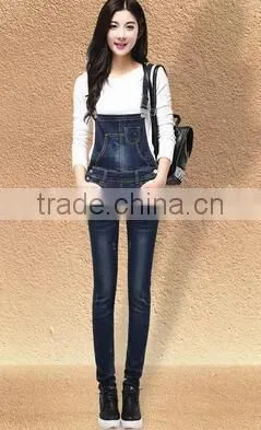 The Spring and Autumn Period and the New Removable Denim Overalls/ladies Loose Show Thin Jumpsuits photo-6