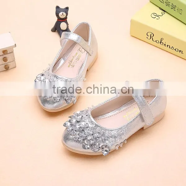 MLS01085 Popular Leather Kids Dress Baby Girls Shoes 2017 photo-3