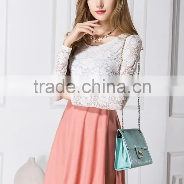 Latest Hot Sell Casual Fashion Mature Lace Style Clothing Wholesale Ladies Women Fashion Dresses photo-4