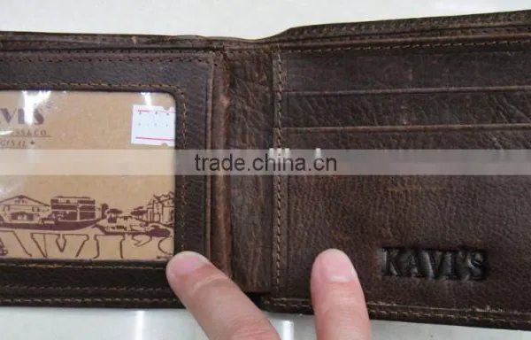 Fashion New Real Leather Patches Work Man Latest Notecase photo-2