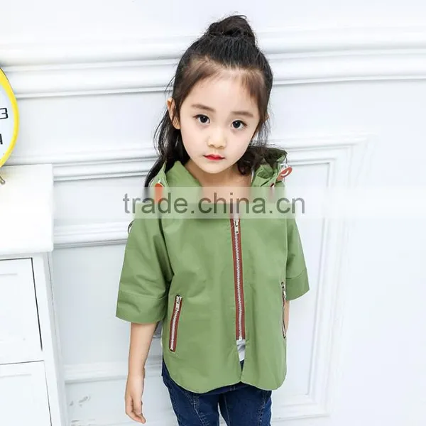 Zm40657b Spring Children Batwing Sleeve Clothes China Cotton Wind Coat Jacket photo-2