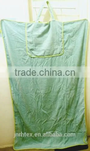 Custom Cotton Tote Beach Towel Bag and Velour Printing Towels photo-5