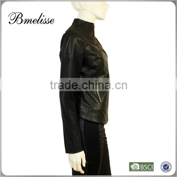 2015 Corparate Uniform Custom Logo Genuine Lather Jacket photo-2