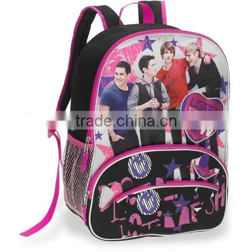 100% Cotton Fabric Fashion Backpack for Students High School Students Backpacks photo-5