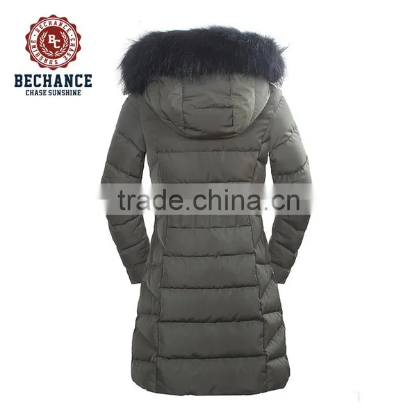 Women Winter Outdoor Down Long Coat With Fur photo-2