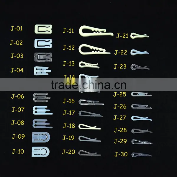 4.1*1.2*0.5cm Strong White Color Garment Packing Plastic Clips photo-5