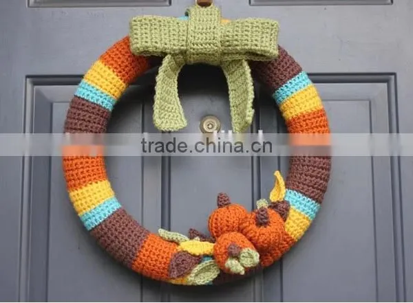 Diy Crochet Knitted Set Fall Wreath Set