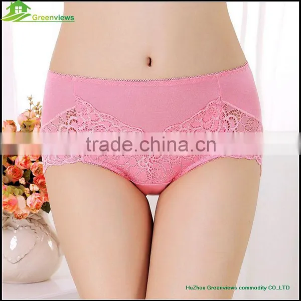 High Quality Newest Women Bamboo Fiber Underwear Girl Lace Boyshort Ladies Hipster Women Bamboo Underwear Panties photo-5