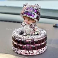 MON CHHI CHI Cartoon Car Perfume Bottle With Diamond