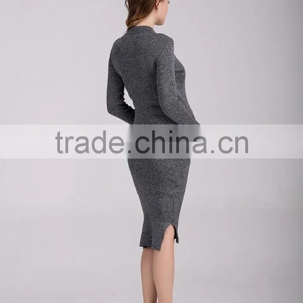 Women Fashion Design Maternity Dress Pregnant Stretch Bandage Long Sleeve Dresses For Ladies photo-3