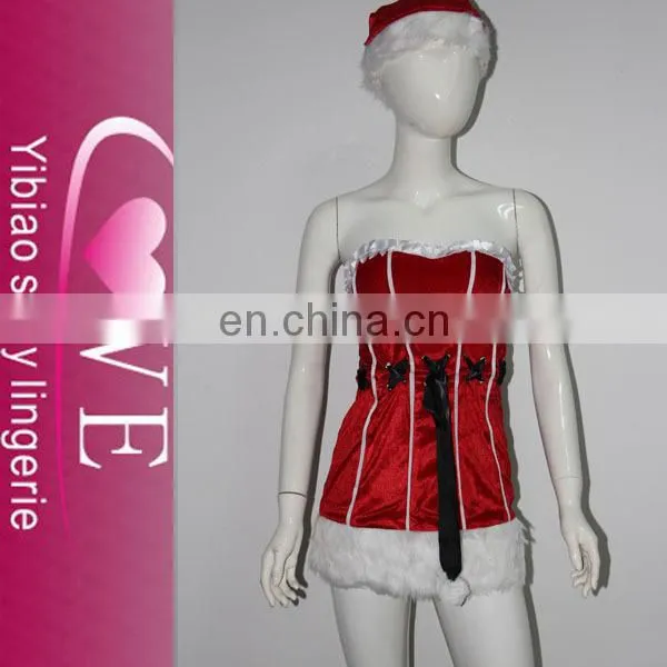Newest Sexy Lolita Dress Costume Strapless Santa Christmas Costumes Women 2015