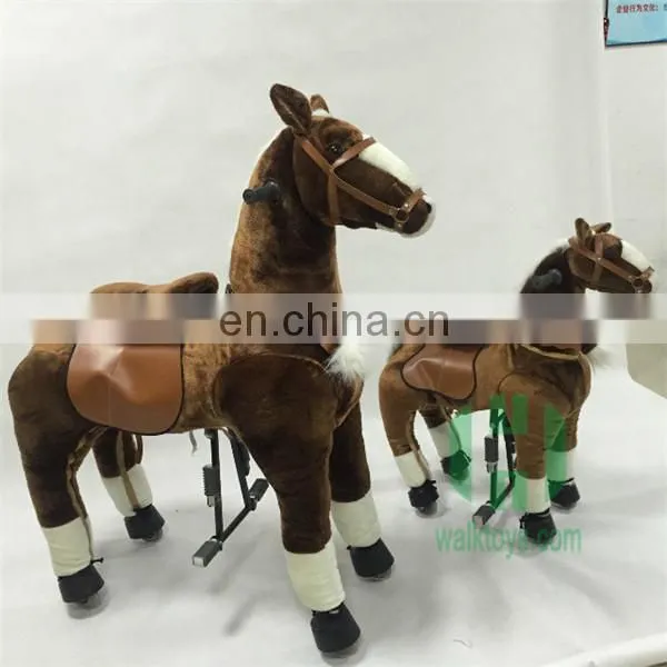 2015Hot Sale Mechanical Horse for Sale, Plush Horse Ride-on for Kids, Walking Pony Toy