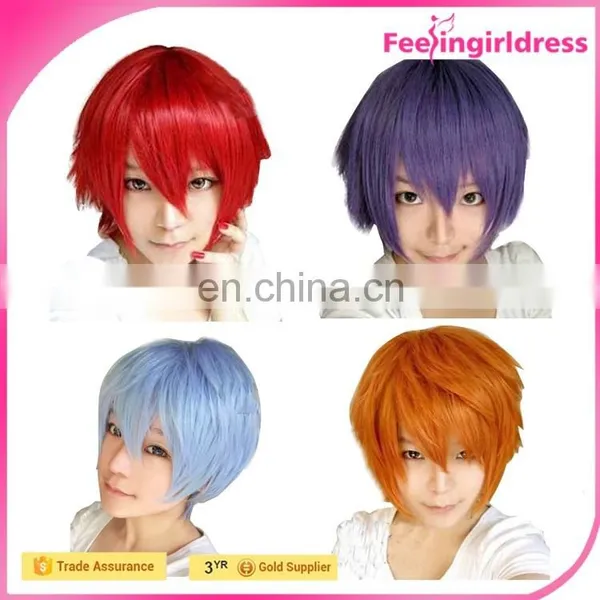 100 Human Long Straight Hair Japanese Hot Cosplay Wig photo-2