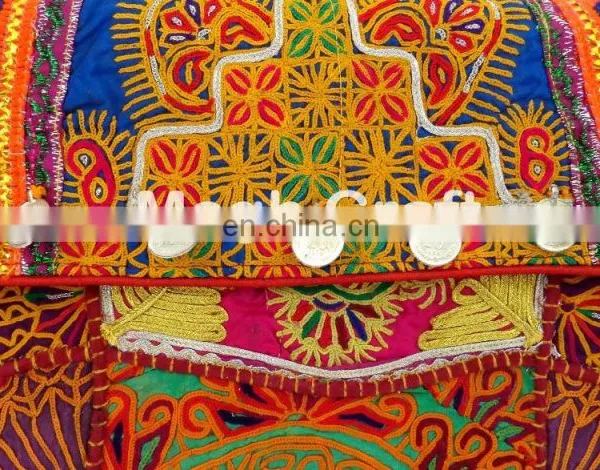 Vintage Afghani Tribal Clutch - Boho Traditional Gypsy Clutch Purse- Indian Unique Banjara Coin Clutch photo-3